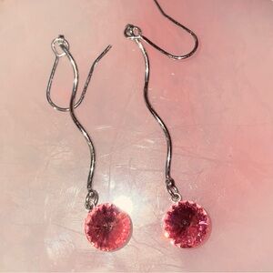 Rose Cubic zirconia earrings